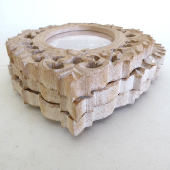 NEW 4” x 6” 5” x 7” OVAL RUSTIC CARVED ANTIQUE PICTURE FRAME SHABBY CHIC 3 QTY - Picture 16 of 16